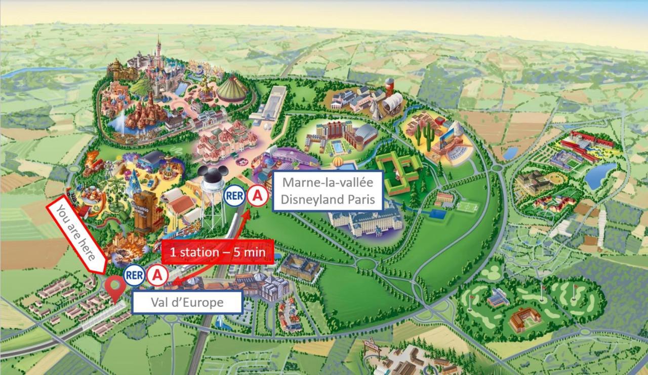 Apartment Art - Shopping Center And Train Station 500m - Disneyland Paris 5min *